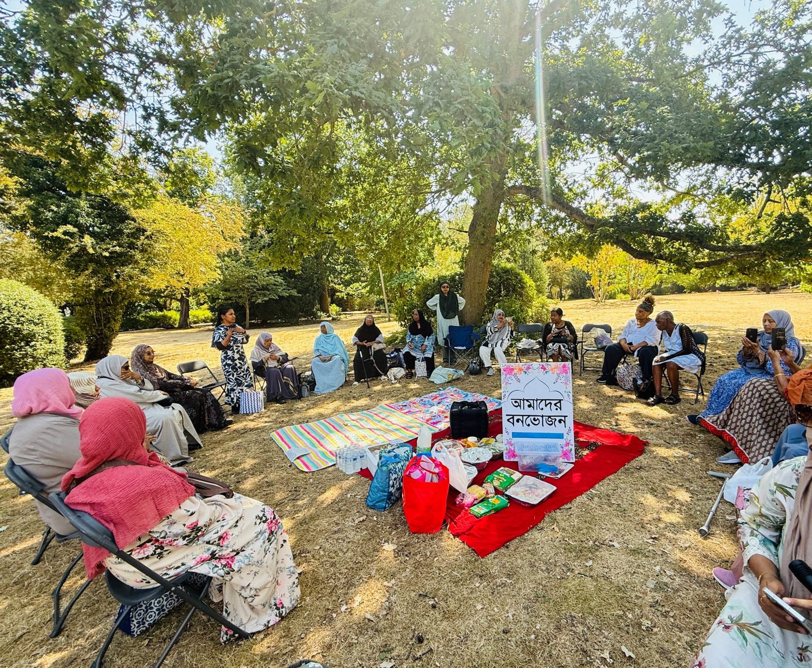 Over 60s picnic at Forty Hall